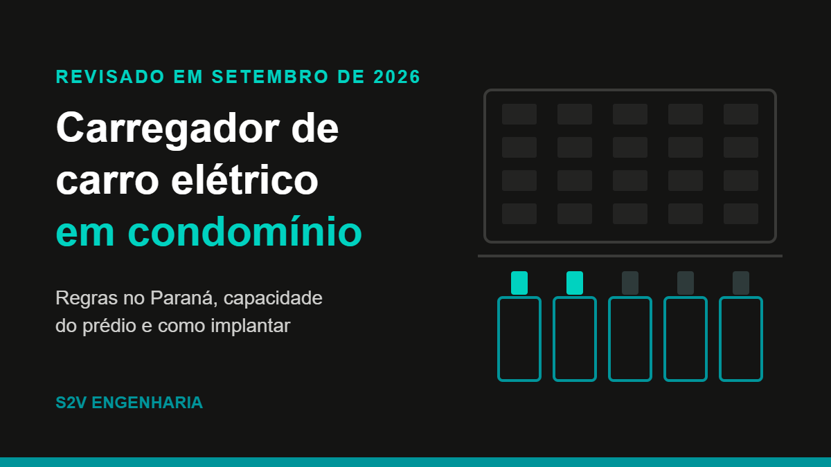 Carregador de carro elétrico em condomínio: regras no Paraná e capacidade do prédio
